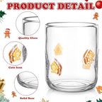 SiliFine 4 PCS Christmas Gingerbread Icon Juice Glasses - Image 4