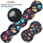Large XXL Gaming Desk Mat 31.5"x 11.8", Ergonomic Keyboard Wrist Rest & Mouse Pad Wrist Rest + Coaster Set, Non-Slip Base, Memory Foam, Office and Home, Color Dog Paw Prints - Image 2