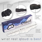 Rainbow Cloud Keyboard Wrist Rest – Create-ables Qloud Rainbow Wrist Rest for Computer Keyboard and Mouse, Ergonomic Memory Foam Wrist Pad with Non-Slip Base, Includes Cloud Mouse Pad - Image 4