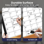 Dry Erase Calendar with Cork Board for Wall | 24"x18" Whiteboard Calendar with Aluminium Alloy Frame, Magnetic Monthly Wall Calendar for Home Office Planner Memo - Image 4