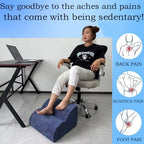 Foot Rest for Under Desk at Work.Multifunctional 3-Tier Foot Stool - Image 4