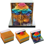 3D Tree of Chakra Calendar 2027 Time Piece Memo Pad with LED Light by RWUJILONG