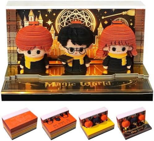 3D Calendar 2027,Time Piece Calendar 2027,Magic Squad 3D Art Notepad Calendars,3D Memo Pad,Tear Away Calendars,Christmas Gift,New Year Gift(Magic Squad) by WelcomeHOTOYMDS%EF%BC%81