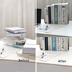 muso wood Book Ends for Shelves, Walnut 2 Pairs - Image 6