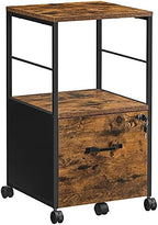 VASAGLE File Cabinet with Wheels, for A4, Letter Sized Documents by VASAGLEbySONGMICSHOME