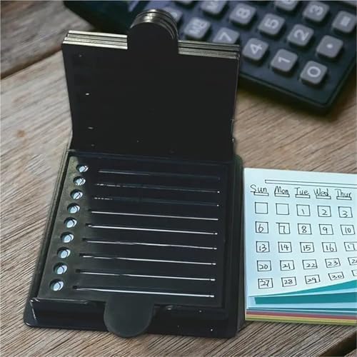 Sticky Note Holder with Stencil Set, 2-Pack Desk Organizer for 3x3 Pads - Image 3