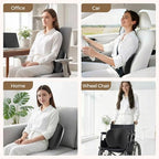 BEBAS Ergonomic Memory Foam Lumbar Support Pillow for Car, BlackGray - Image 7