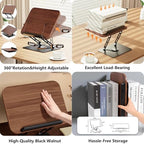 2-in-1 Adjustable Floor & Desktop Music Book Stand, Black - Image 5