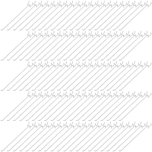 Shimeyao 200 Pcs Peg Board Hooks Stainless Steel Pegs,10 Inch,Silver by Shimeyao
