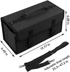 ADVcer Marker Case 120 Storage Holders, Foldable Extendable Oxford Lipstick Organizer with Carrying Handle, Shoulder Strap, QR Buckle, Zip Pocket for Copic, Prismacolor, Dry Erase, Color Paint Markers - Image 5