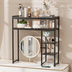 Aetheris Desktop Organizer Shelf, 30" Wooden Office Storage Rack, Display Shelf Rack, 5 Tier Desktop Display Rac, Desk Shelf, Desk Hutch for Computer Monitor (Black) - Image 2