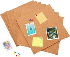 SUNGIFT Cork Board 12"x12" -12 Pack Square Decorative Cork Tiles 1/4" Thick - Image 4