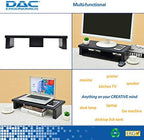 DAC STAX Ultrawide Adjustable, Stackable Desktop Computer Monitor Stand Laptop Riser, Supports up to 66 Pounds, with Keyboard Storage, Black (MP-211) - Image 4