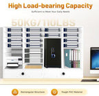 Literature Organizers, 32 Slots Compartment Adjustable File Sorter Mail Center Magazine Holder with 2 Drawer, Mail Organizer Letter Sorter for Counter, Paper Storage Cabinet Classroom Keepers - Image 5