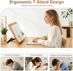 2-in-1 Floor & Desktop Music Book Stand, Adjustable Height 19.7-51.2 in - Image 6