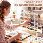 MotiMind Acrylic Pen and Marker Organizer for 60 Markers - Image 6