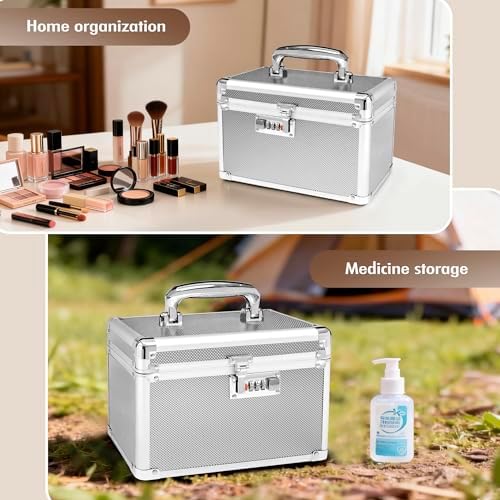 Silver Medication Combination Lock Boxes with Code Small - Image 7