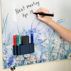 Glassboard Studio Magnetic Dry Erase Marker Holder - Super Strong for Magnetic Glass Whiteboard or Fridge - 2 Large Neodymium Magnets - No Slip Grip - Eco-Friendly PLA Plastic (Navy Blue, KIT) - Image 4