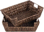 StorageWorks Pantry Baskets for Organizing, Storage Baskets, Water Hyacinth by StorageWorks