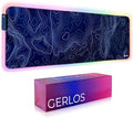 Gerlos RGB Gaming Mouse Pad, Large LED Desk Mat for Gamer, 31.5" x 11.8" by GERLOS