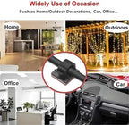 Adhesive Cable Clips 40/80/120pcs Clamp Wire Organizer Self-adhesive Fixed Unmarked Clip Punch-free Desktop Car Office Wall Holder For Under Desk, Car(Black-80pcs) - Image 2