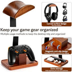 Headset Stand with Gaming Controller Holder, Headphone Stand with Storage Base, Gaming Accessories for Desk Organizer, Gamer Gift for Men Teens - Image 5
