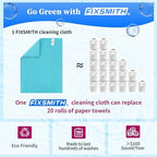 FIXSMITH Shop Towels-800 Pack, Multi-Functional Shop Rags, 12 x 16 in Microfiber Cleaning Cloth, Highly Absorbent Cleaning Rags, Cleaning Towels for Car Kitchen Home Office - Image 6