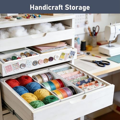 DIMJ Drawer Organizer Clothes - 30 Pack Closet Drawer Organizer Bins for Baby Clothes Storage, Fabric Dresser Organizer for Nursery Bedroom, Foldable Small Drawer Dividers for Underwear Socks - Image 6