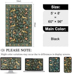 DUKINO 5x8 Area Rug for Bedroom, Soft Washable Animal Rug Non Slip, Black - Image 2