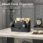 Rebee Vision Mail Organizer for Desk with Dividers for Store Jewelry, Black - Image 3