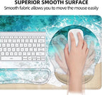 Large Desk Mat, Mouse Pad with Wrist Support, Keyboard Wrist Rest Set - Image 4