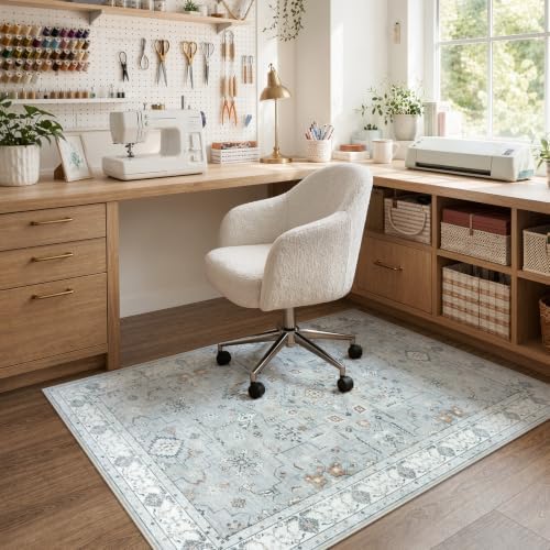 36"x48" Office Chair Mat for Hardwood Floor, Washable Non-Slip Protector - Image 7