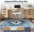 Anidaroel Office Chair Mat for Hardwood & Tile Floor, 4x6 Floor Mat for Office Chair, Under Desk Rug for Rolling Chair on Hardwood, Low Pile Carpet Floor Protector Rug, Easy to Clean, Blue - Image 3