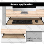 FRMSAET Office Product 20/24/30 inch Keyboard Drawer Tray(30 in, Burlywood) - Image 6