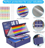 ENGPOW Fireproof File Organizer Bag with 13 Pockets Accordion File Folder - Image 4