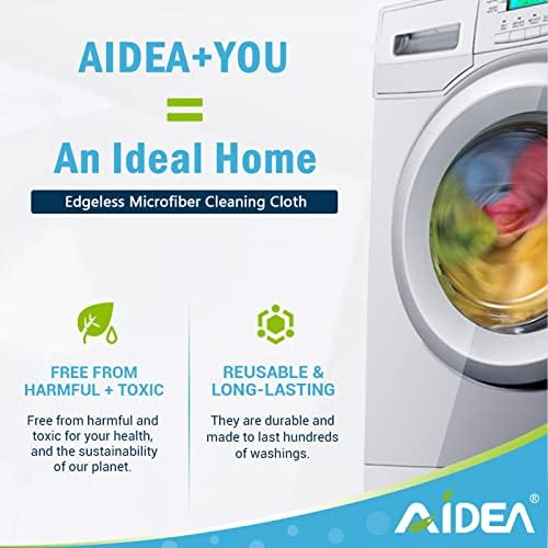 AIDEA Microfiber Cleaning Cloth-800PK, Microfiber Towels for Cars, 12"×12" - Image 3
