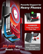 VANMASS【85+LBS Strongest Suction & Military-Grade Ultimate Car Phone Mount【Patent & Safety Certs】 Cell Phone Holder for Dash Windshield Vent for iPhone 17 Pro Max Automobile Interior Sets, Red - Image 4