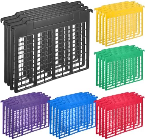 Watersay 24 Pack File Cabinet Dividers 11 x 6 in, Multicolor by Unknown