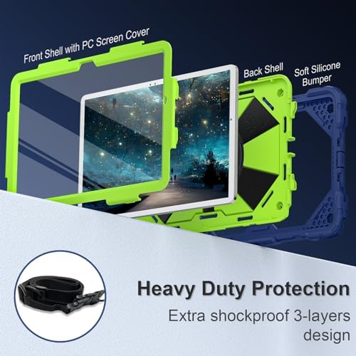 Scnioy for Galaxy Tab A11+ Plus / A9+ Case 11 Inch 2025/2023, Navy Green - Image 2