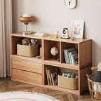 4 Pack Storage Baskets for Organizing, Woven Baskets for Shelves, Brown - Image 4