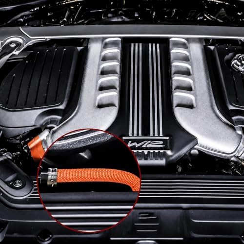 Automotive Wire Loom High Temperature Braided Wire Loom, Split-Sleeve Heat Resistant Wiring Loom Cord Cover for Harness Wires, Self-Wrapping Heavy Duty Sheathing Cable Management Orange (1/2"-30Feet) - Image 6