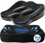Enlarged19.7in Gel Seat Cushion Pressure Relief Cushion for Long Sitting by Tsmertor