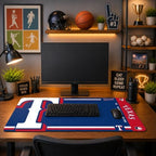 SOAR MLB Official Established Primary Logo Wordmark Home Office Desk Pad Mouse Pad Mat 35" x 16" (Texas Rangers, Texas Rangers) - Image 3