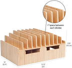 MobileVision 10-Port Bamboo Charging Station Includes 2 Powermod 6 USB Port Chargers for Smartphones & Tablets - Image 3