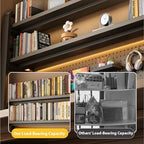 Desk Shelf - Includes a Pegboard and a Free 31-Piece Storage Accessory Set, Desk Hutch, Adjustable Hutch for Home Office Dorm (3-Tier White Frame + White Board 21.7×9.8×36.6") - Image 4