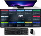 Large Gaming Mouse Pad for Desk 2027 Calendar Pad with Holidays by Unknown