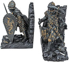 Design Toscano Arthurian Knight Bookends,Grey Stone,8 Inch, Set of Two - Image 3