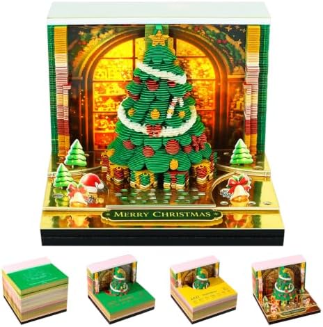 3D Calendar 2027,Time Piece Calendar 2027,Showcase Christmas Tree Tear Away Calendar,3D Memo Pad,Art Calendar Notepad,Christmas Gift,New Year Gift by WelcomeHOTOYMDS%EF%BC%81