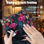 Case for Samsung Galaxy Tab S11 Ultra 14.6 Inch 2025(SM-X930/X936B),Card Slot PU Leather TPU Case Pen Holder Auto Wake Sleep,Flower Hummingbird - Image 6