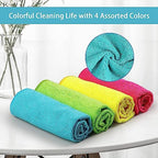 HOMEXCEL 8PK Microfiber Cleaning Cloth, Cleaning Rags for Home, 11.5x11.5in - Image 3